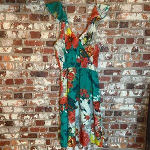 M M Couture by Miss Me Gorgeous Floral Midi Dress